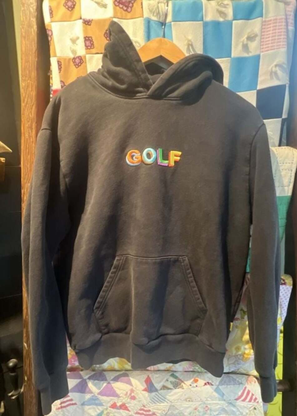 Golf Wang Embroidered Hoodie Black Medium Size M